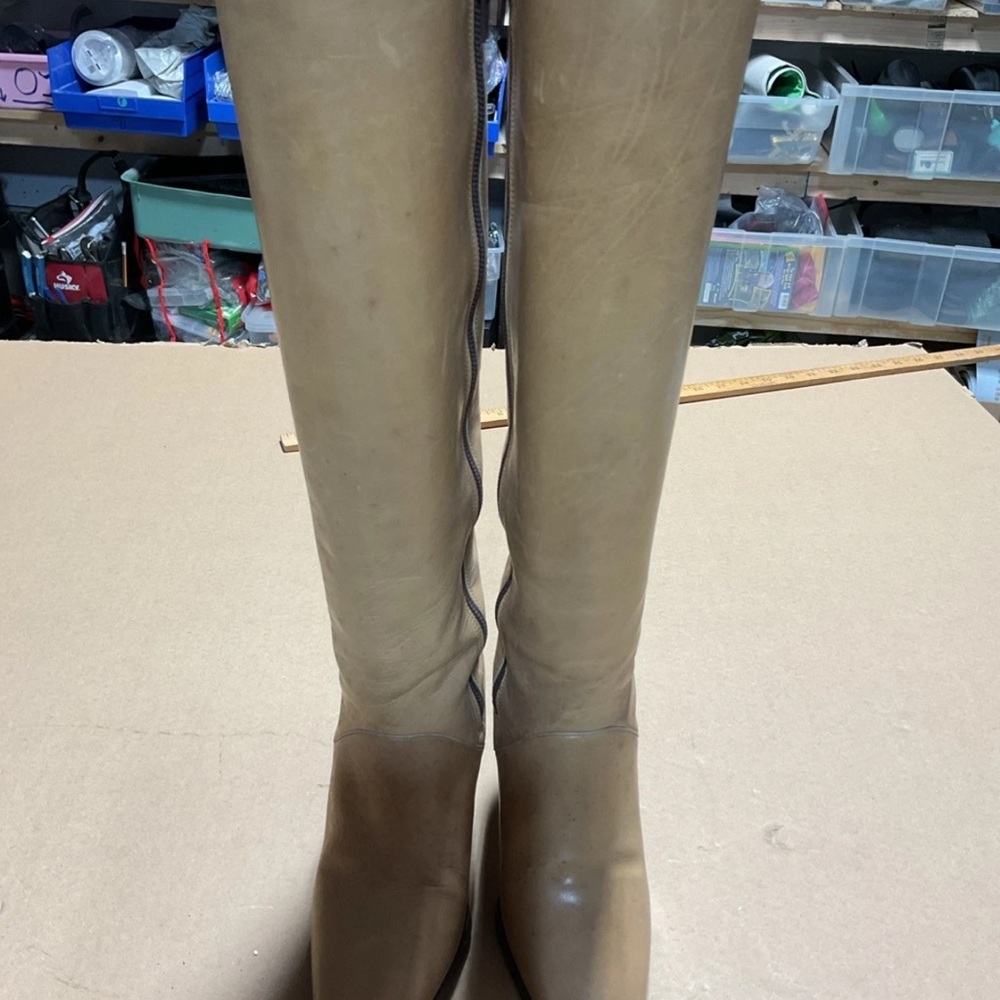 Joan & David Couture Sz. 5M Womens Leather Brown 18" Knee High Boots